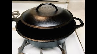 How To Season A Cast Iron Skillet Lodge [upl. by Dis]