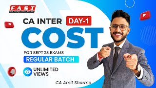 CA Inter Cost Live Batch by CA Amit Sharma [upl. by Mchenry712]