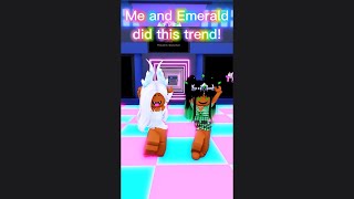 CRYSTAL AND EMERALD DID THIS TREND  Roblox Trend shorts [upl. by Mahala76]