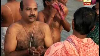 Mahalaya tarpan in Ganga [upl. by Aronel]