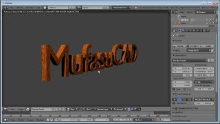 Blender How To 3D Text [upl. by Aicirtel]