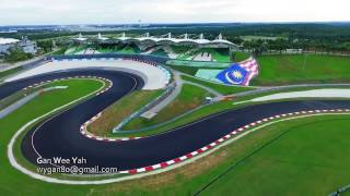 F1 Sepang International Circuit Sepang Malaysia Aerial video [upl. by Vickey]