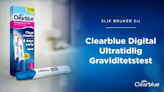 Slik brukes denvideo Clearblue Digital Ultratidlig Graviditetstest kun for Norge [upl. by Marsh]