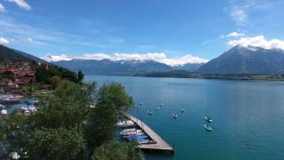 Multikopteraufnahmen beim Schloss Hünegg am Thunersee [upl. by Osanna740]