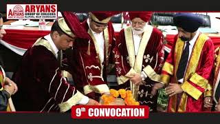 Aryans Group of Colleges Rajpura held its 9th Convocation [upl. by Notsahc]