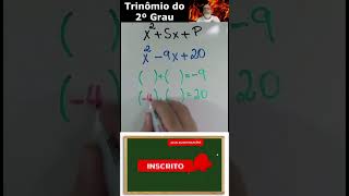 Matemática Básica  Trinômio do 2º grau shorts matemática aula dicas escola alunos concurso [upl. by Gurango145]