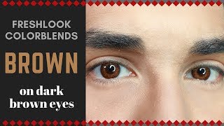 Freshlook Colorblends Brown on Brown eyes 2018 [upl. by Yrrek570]