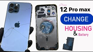 iPhone 12 pro max change housing disassembly amp assemble Step by Step [upl. by Lionel]