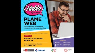 🔴 Habla Sunat Declaración del PLAME web [upl. by Timothy]