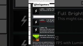 Lumino v2 client for MCPE 12130 minecraft gaming edit boizarmy boizgamerz shortvideo [upl. by Nyla]