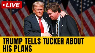 LIVE  Trump News Live  Trump Tucker Interview LIVE  Tucker Carlson Interviews Trump  N18G [upl. by Nolaj]