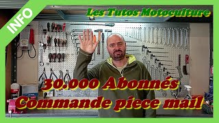 30000 Abonnés 👏👏👏 Commande pièces 24h par mail 🥳🥳🥳 [upl. by Trebor]