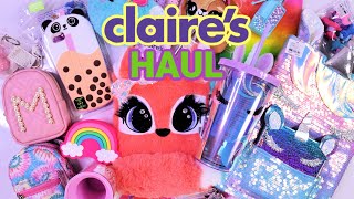 CLAIRES HAUL  Shop Back to School Supplies Stationery Mini Backpacks Keychains amp More [upl. by Fokos]