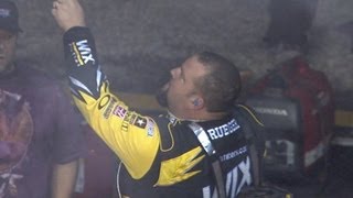 Ryan Newman Kurt Busch teams scuffle after race [upl. by Najib]