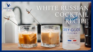 White Russian Cocktail Recipe With a DairyFree Option  Grey Goose Vodka [upl. by Tshombe]