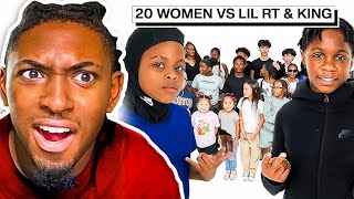 20 GIRLS VS 2 RAPPERS LIL RT amp FNG LIL KING REACTION Video [upl. by Berthoud548]