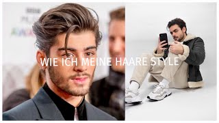 Haarstyling Tutorial für Männer 2021  mittellange Haare stylen  Joel Ksn [upl. by Remat]