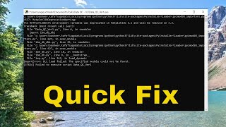 Fix ImportError Dll Load Failed The Specified Module Could Not Be Found [upl. by Joed996]