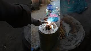 FIXING EXCAVATORS DEEPER STICK ARMS WORN HOLE THROUGH MIG MAG WELDING PROCESS BEFORE LINE BORING [upl. by Albemarle392]