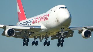 60 MINUTES PURE AVIATION  BOEING 747 LANDING  Departure  New B747 Airline 4K [upl. by Lleirbag]