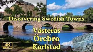 Discovering Swedish Towns Västerås  Örebro  Karlstad [upl. by Aynotal]