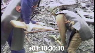 Chernobyl Cleaning the roofs Soldiers reservists 1986 [upl. by Ehgit]