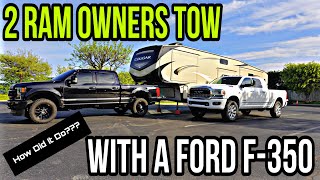 21 Ford F350 Powerstroke Pulling 15K Up 6 Grade Two Ram Owners Give Their Impressions [upl. by Fayina556]