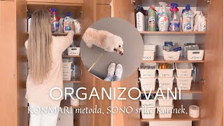 ORGANIZOVÁNÍ  KONMARI  úklid skříně s drogerií a úklidovými prostředky SONO ❤️ srdce Korinka [upl. by Dnar]