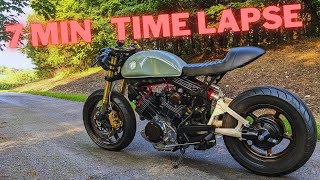 Yamaha Virago 920 Cafe Racer FULL TIMELAPSE BUILD [upl. by Arden385]