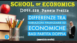 Variazioni Economiche e Variazioni Finanziarie le basi della Partita doppia esercizio svolto [upl. by Namus]