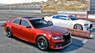 300 SRT8 vs Dodge Charger SRT8 DRAG RACE [upl. by Elleoj]