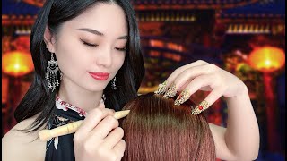 ASMR Chinese Acupoint Scalp Massage and Herbal Treatment [upl. by Jason]