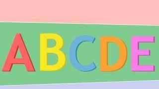 Urple Teaches the Letters ABCDE Alphabet Video [upl. by Shalom]