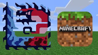 Building the Glavenus MHGU Icon in Minecraft [upl. by Lenka713]