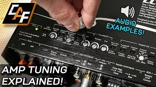 Amplifier Tuning Settings How To  Gain Crossovers Bass Boost [upl. by Notirb]