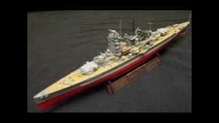 Graf Spee 1700 Scale Trumpeter Built Assembled WWII German Pocket Battleship Model Ship [upl. by Nnoryt]