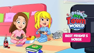 Add new DOLLHOUSE 🏠 on your MY TOWN WORLD map Unlock My Town Best Friends House [upl. by Belford]