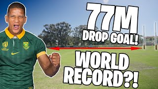 Can South Africas Manie Libbok break a world record  Ultimate Rugby Challenge [upl. by Anawahs]