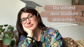 für alle die darüber nachdenken ihr studium abzubrechen [upl. by Ardnuaet]