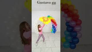 🔴 Trabajo en equipo 😍  Magia con globos para cumpleaños en casa Gustavo gg [upl. by Adiam924]