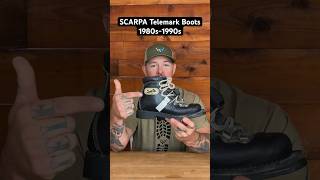 SCARPA Telemark Boots 1980s90s freeheellife protectorsoftheturn skiing [upl. by Hilbert245]