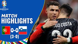 Portugal vs Slovenia  00 30  Highlights  UEFA Euro 2024  diogo costa penalty saves [upl. by Victorine]