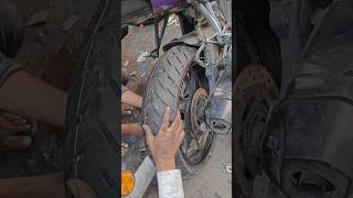 Mt15 tyre modification 16070 R17 rap jaishreeram jaisreemahakal automobile motorcycle duke [upl. by Enived]