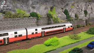 Modellbahnvideo 187 Jägerndorfer Cityshuttle Dosto Neues Design ÖBB [upl. by Aihsenrad]