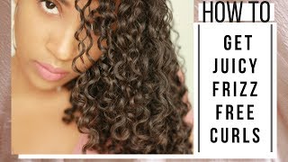 My SUPER DEFINED Wash N Go Routine  Fine 3b 3c Hair ➿ [upl. by Morrissey266]