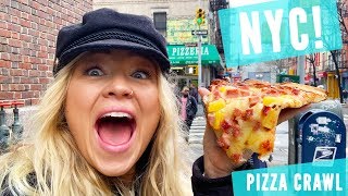 EPIC NEW YORK PIZZA CRAWL  Alix Traeger [upl. by Salot898]