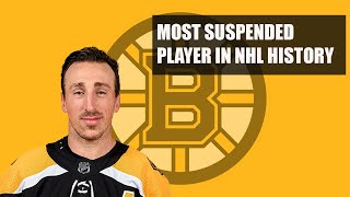 Brad Marchand Suspension History [upl. by Rajiv]