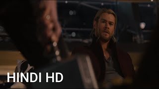 Avengers Age Of Ultron  Lifting Thors Hammer Scene In Hindi HD [upl. by Asirem]