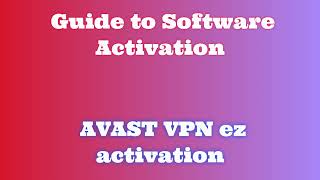 AVAST VPN Installation StepbyStep Tutorial [upl. by Eneli]