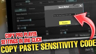 BGMI Me Sensitivity Code Kaise Dale  How To CopyPaste Sensitivity Code In Bgmi 25 update [upl. by Idorb]